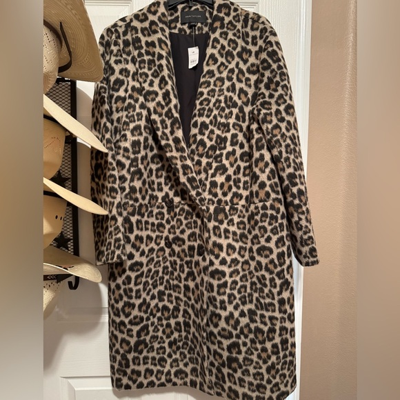 Ann Taylor Jackets & Blazers - Ann Taylor leopard print pea coat